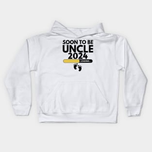 Soon To Be Uncle 2024 Kids Hoodie